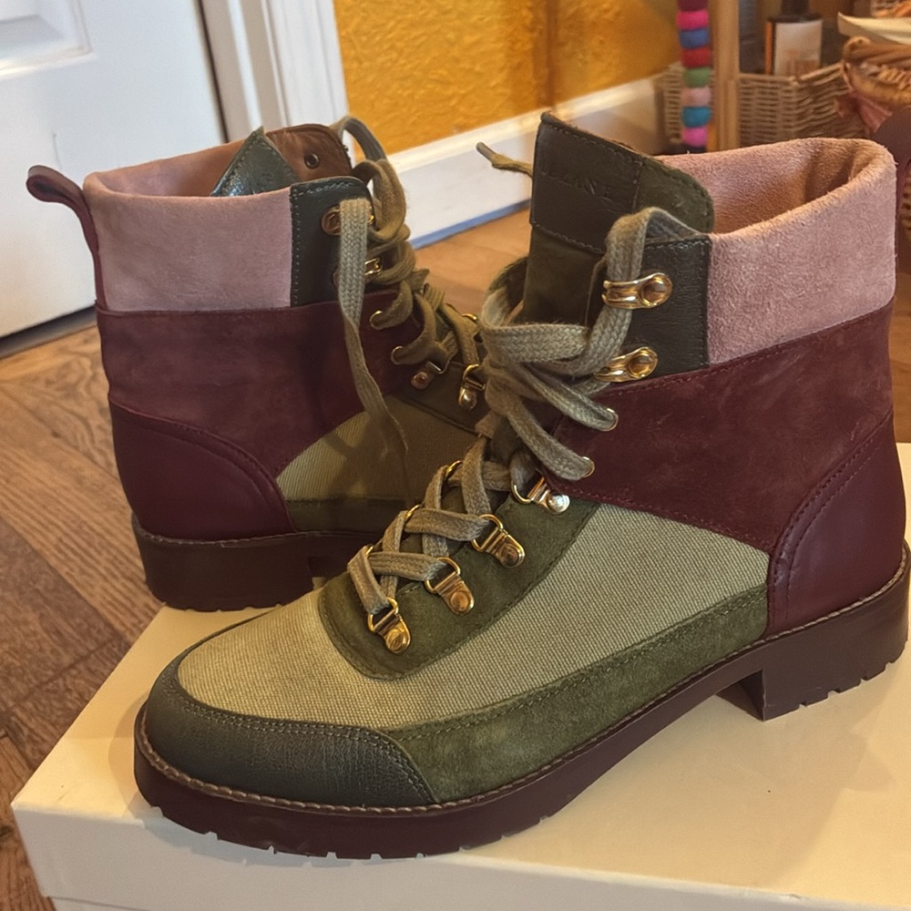 Sezane Low Robyn Blush Multi Boots 38